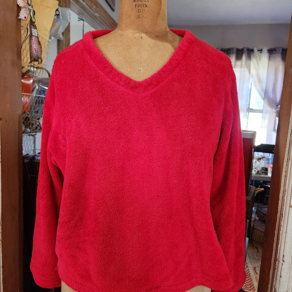 Jasmine Rose Intimates fluffy fleece sleep top